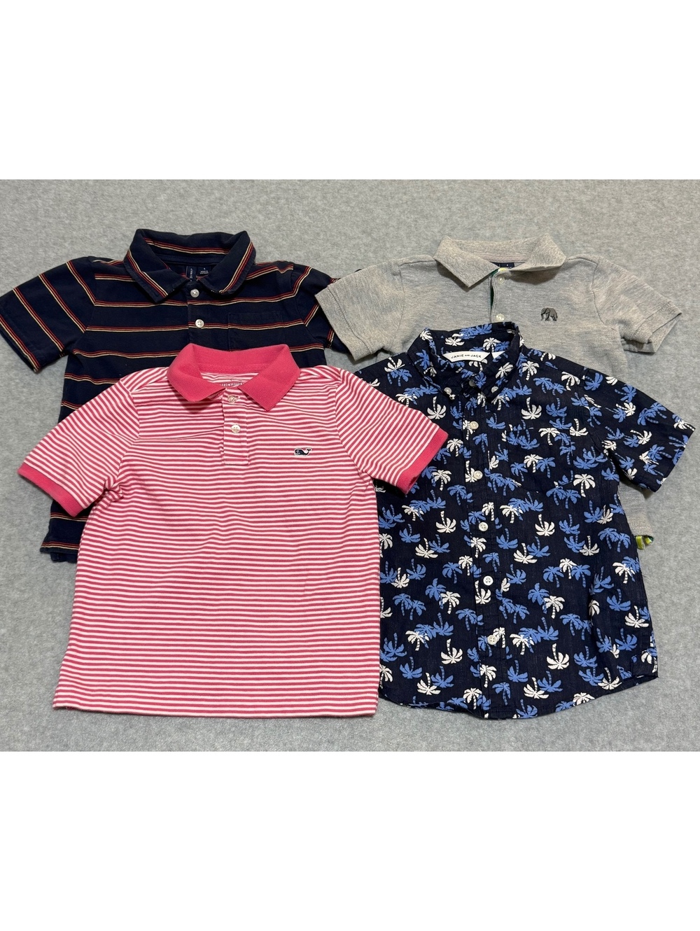 Lot of 4 Boys 4T Shirts - Vineyard Vines & Janie and Jack